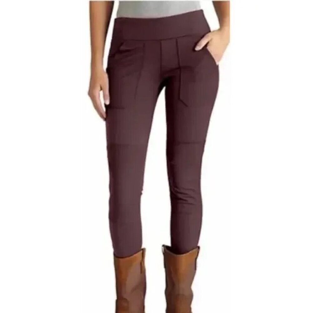 NWT Carhartt Force Fitted Lightweight Utility Legging Burgundy Casual Medium